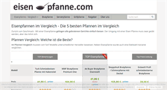 Desktop Screenshot of eisen-pfanne.com