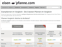 Tablet Screenshot of eisen-pfanne.com